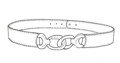 8910  Chain Detail Belt