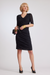 8919 Curved Seam Rouched Mesh Dress