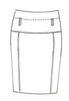 8958 Panelled Basque Skirt