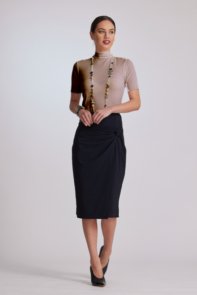 8966M MicroModal Short Wrap Skirt