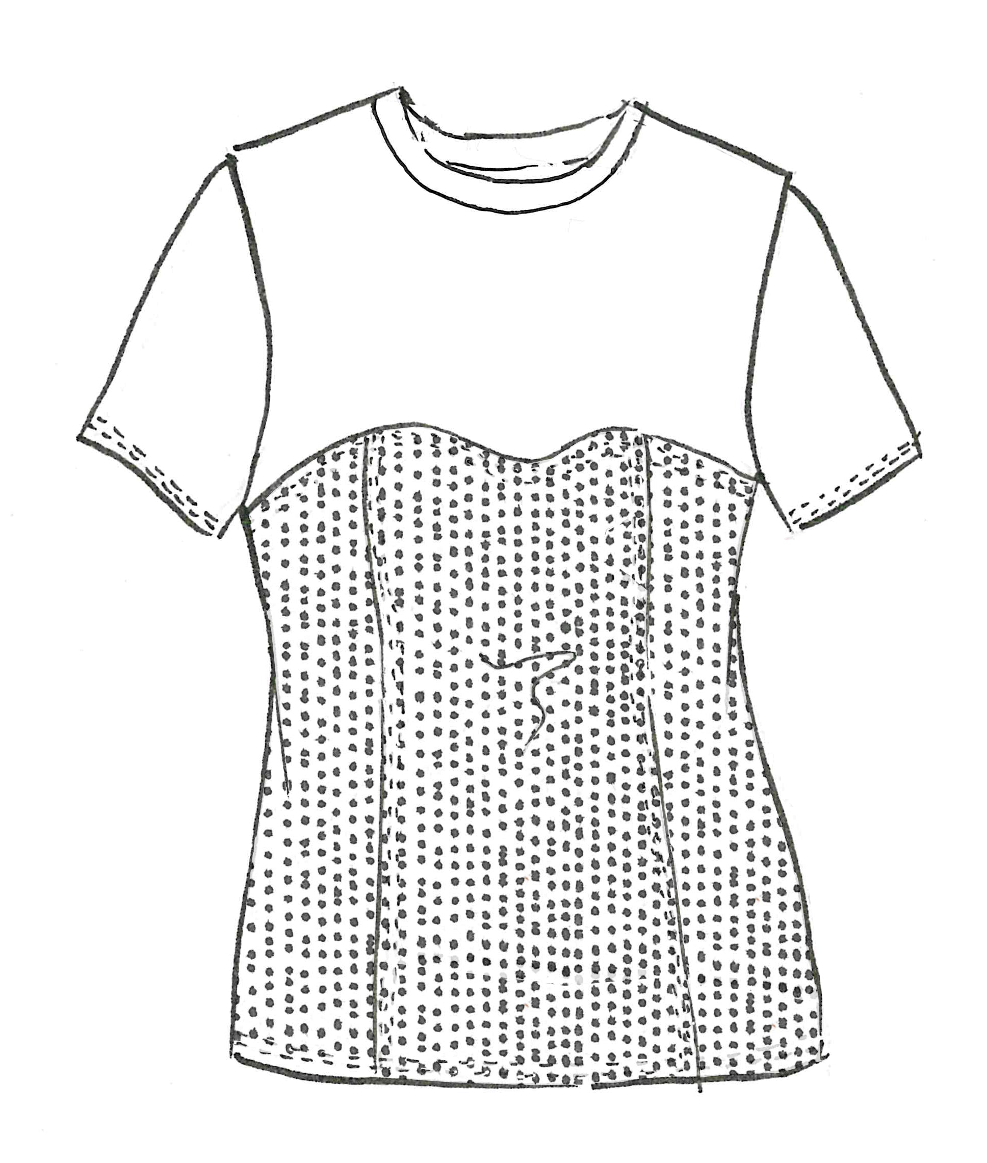 8972A Sequin Bustier Modal Top