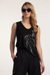9016 Scoop V Bling Singlet