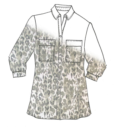 9027 Cheetah Overshirt