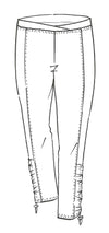 8983 MicroModal Rouched Hem Drawcord Legging