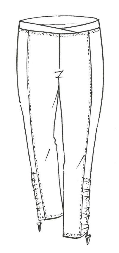8983 MicroModal Rouched Hem Drawcord Legging