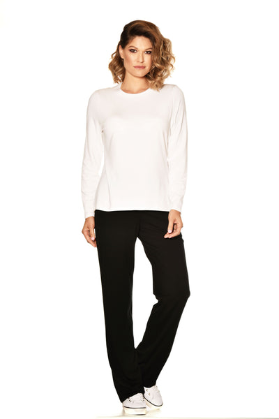 9497 Easy Fit  Long Sleeve MicroModal Crew