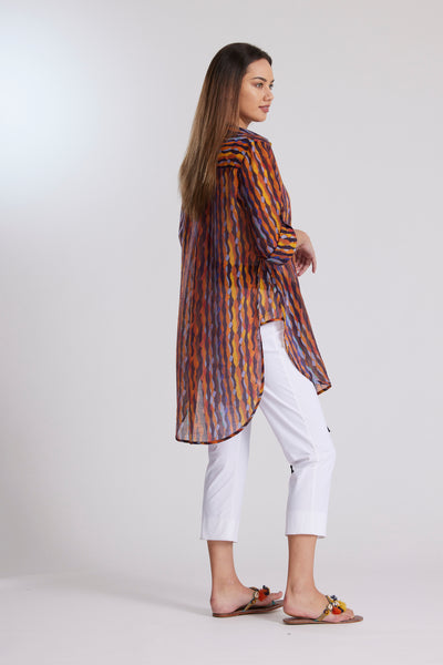 8903 Viv Print Overshirt