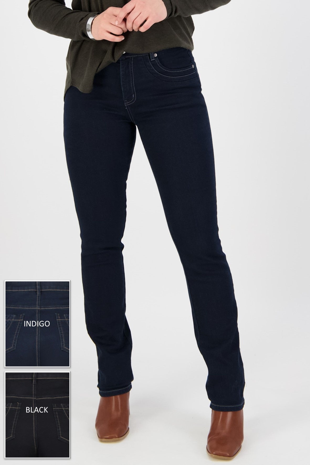 9901 Classic Taper Leg Curve Pocket Jean