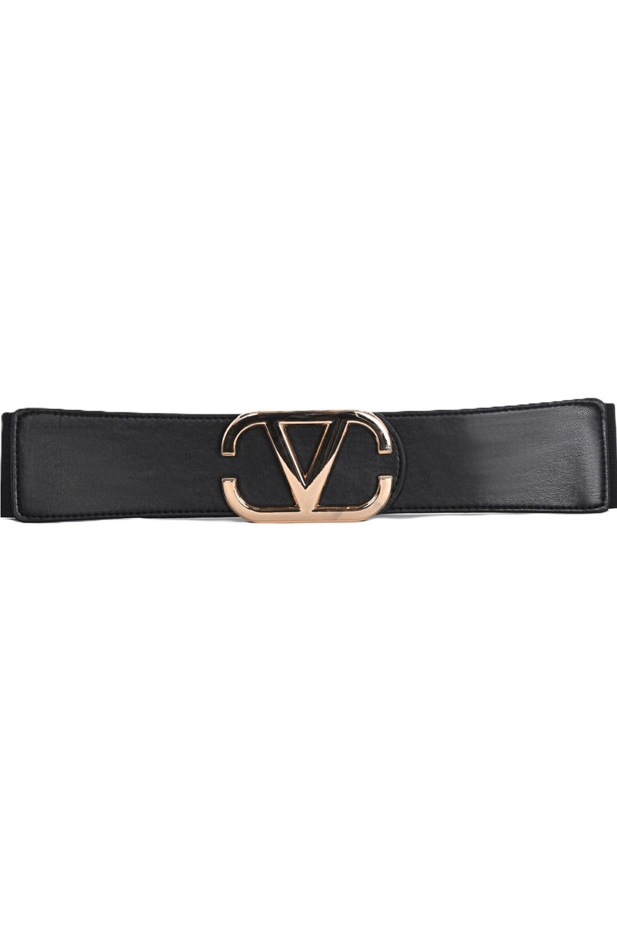 A25101 Gold V Buckle Elastic Back Belt