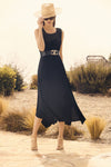 A25101 Gold V Buckle Elastic Back Belt