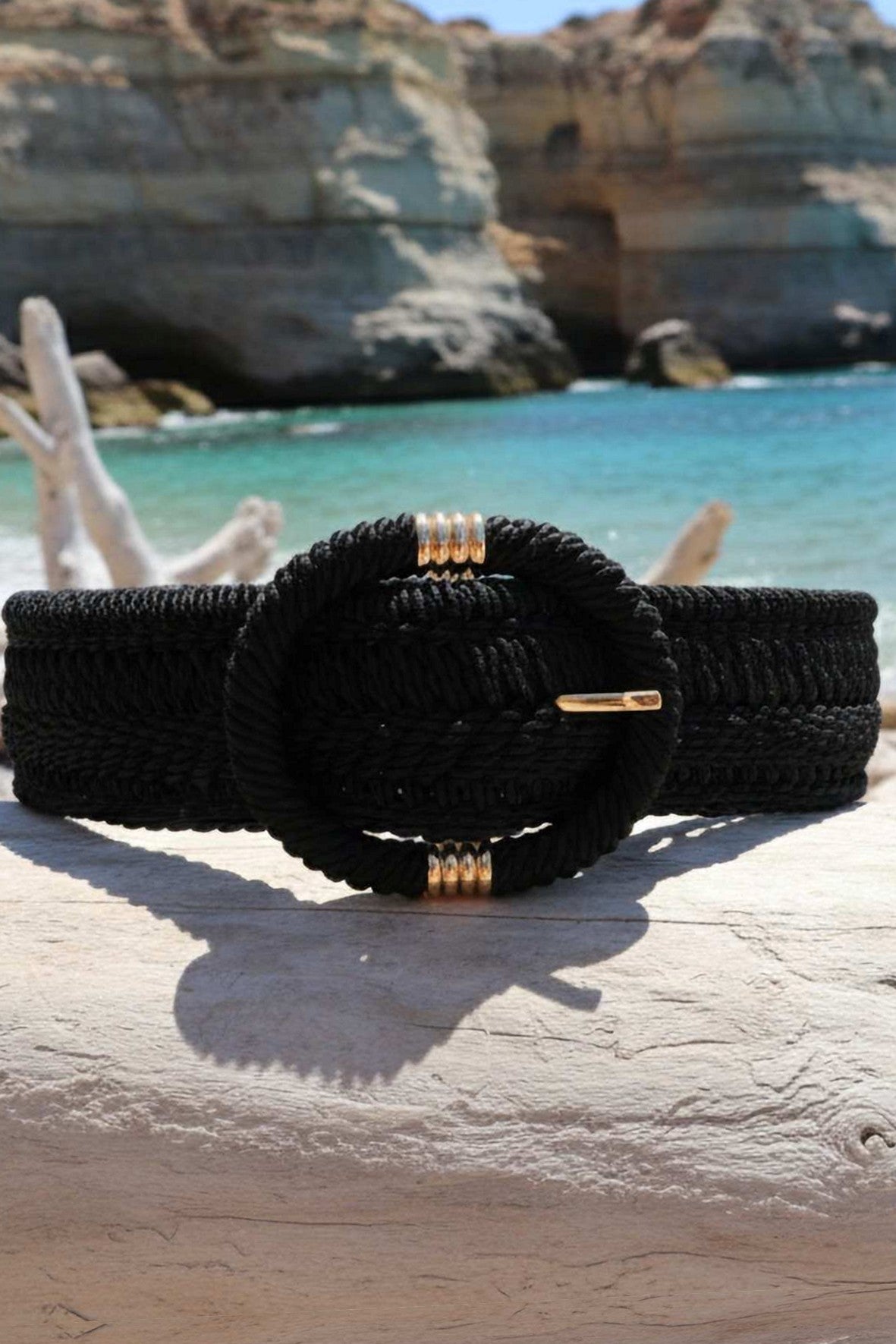 A26103 Crochet Style Stretch Buckle Belt
