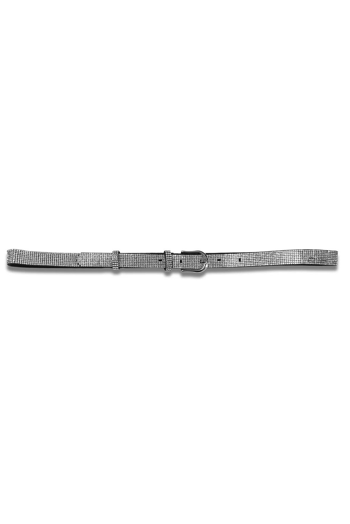 A26801 Silver Rhinestone Jean Belt