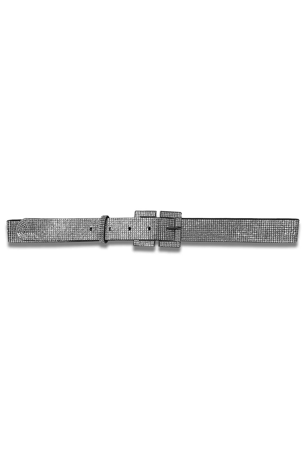 A26802 Silver Rhinestone Jean Belt