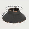 D0019 Animal Trim Roll-up Straw Sunhat