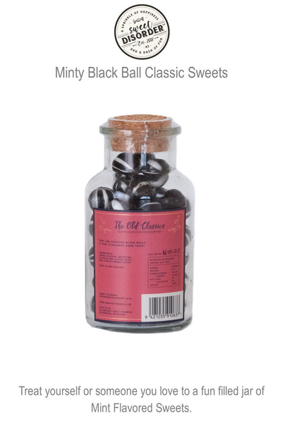 Old Classics Black Balls  / Sweets Jar