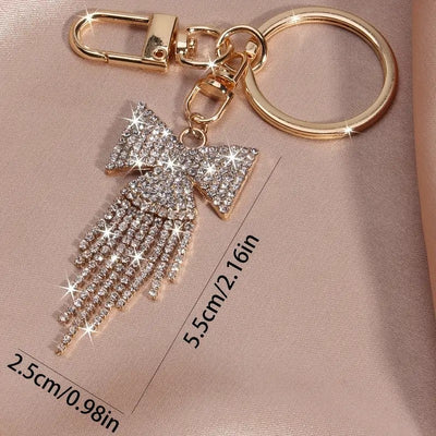 D0041 Diamante Bow Bag Charm