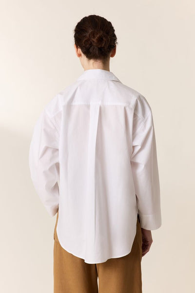 L&H WHITE Tokyo Silhouette Crisp Cotton Shirt