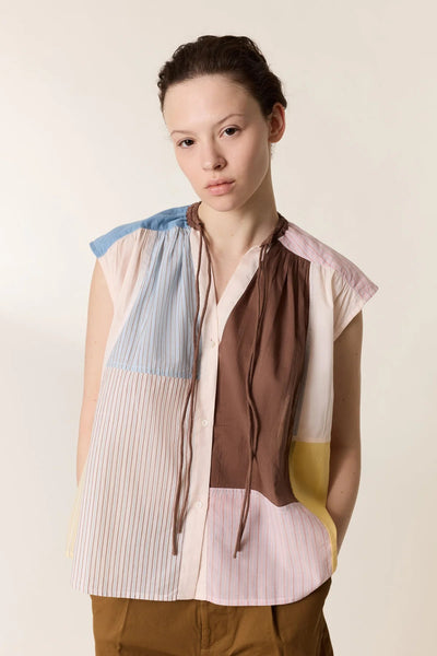L&H Colour Block Soft Organic Cotton S/Less Shirt