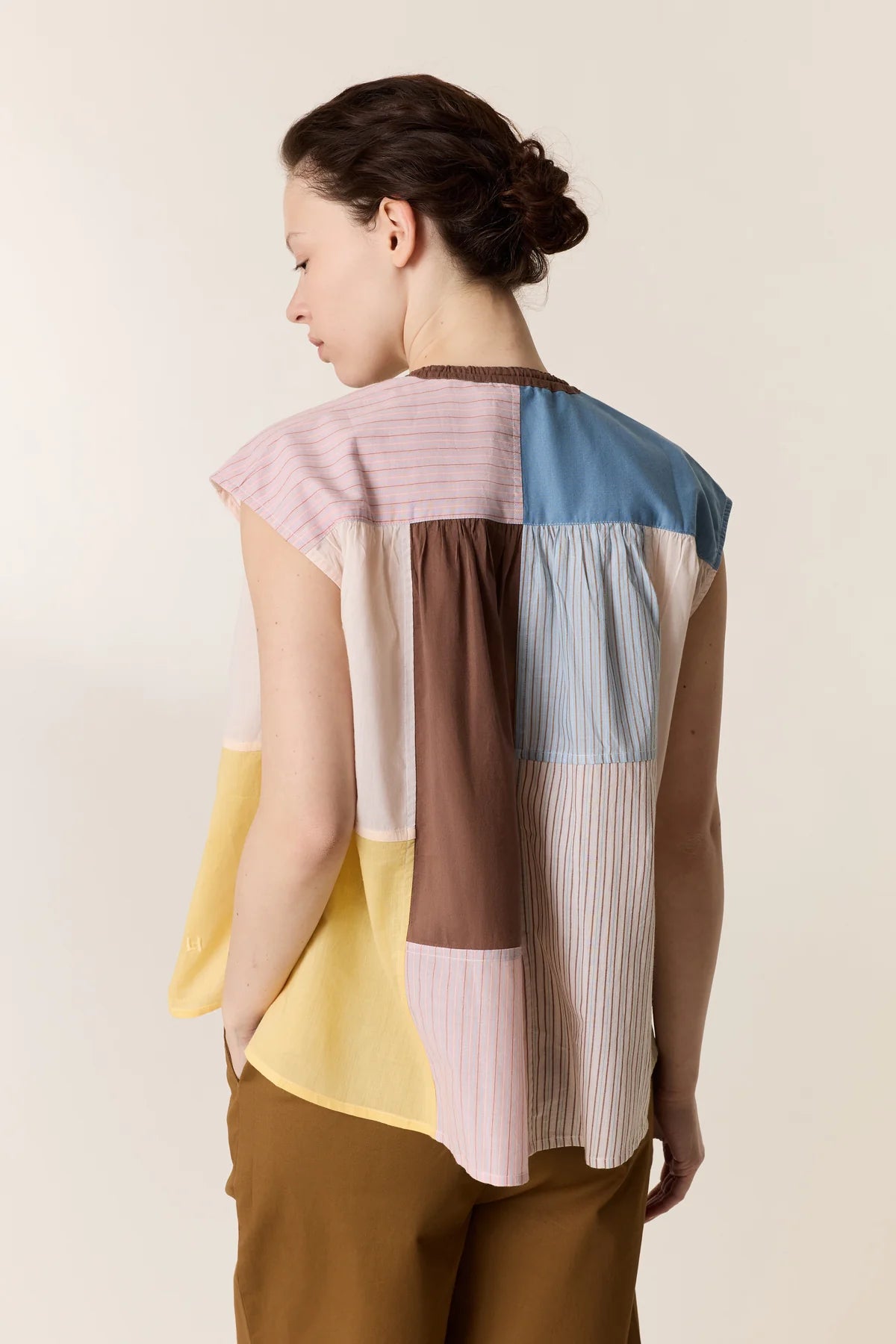 L&H Colour Block Soft Organic Cotton S/Less Shirt