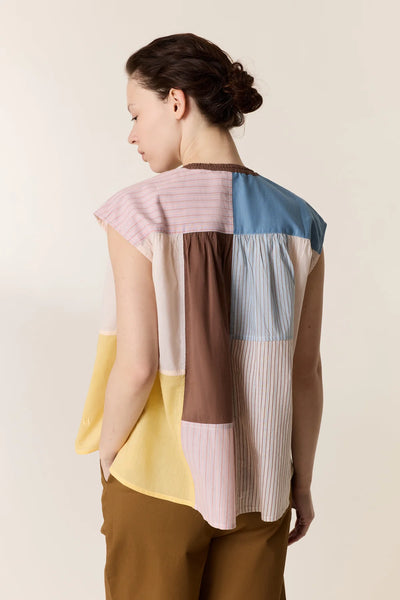L&H Colour Block Soft Organic Cotton S/Less Shirt