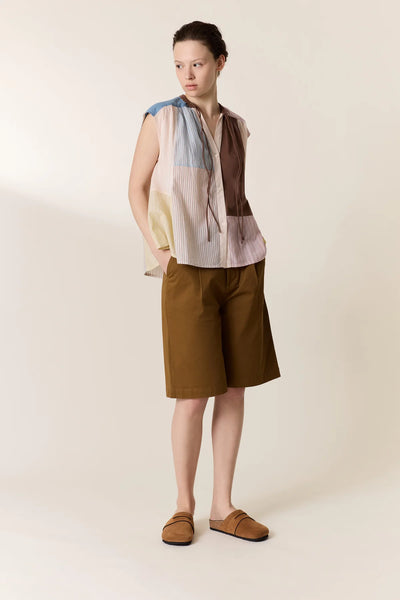 L&H Colour Block Soft Organic Cotton S/Less Shirt