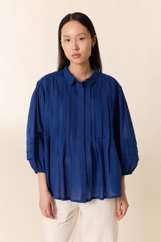 L&H Tokyo Silhouette Crisp Cotton Stripe Shirt