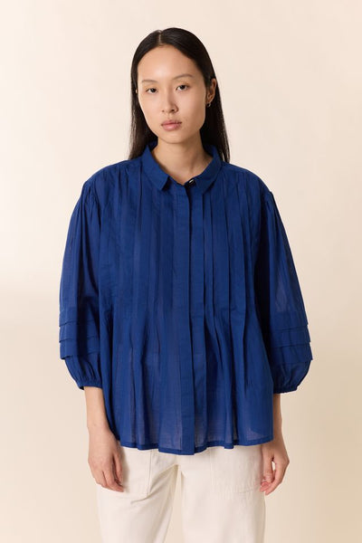 L&H Tokyo Silhouette Crisp Cotton Stripe Shirt