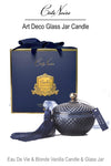 GML300 Cote Noire Glass Deco Candle