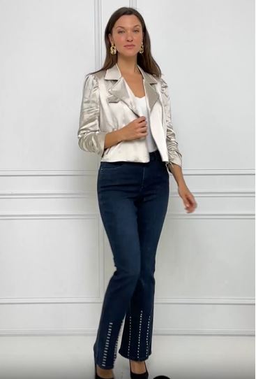 244903 Satin Moto Jacket