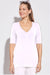 7845S V Neck Half Sleeve Top