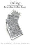 D0026 Mirror Glitter Coasters ( set of 4 )