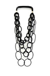 HG013 Multi Ring Rubber Necklace