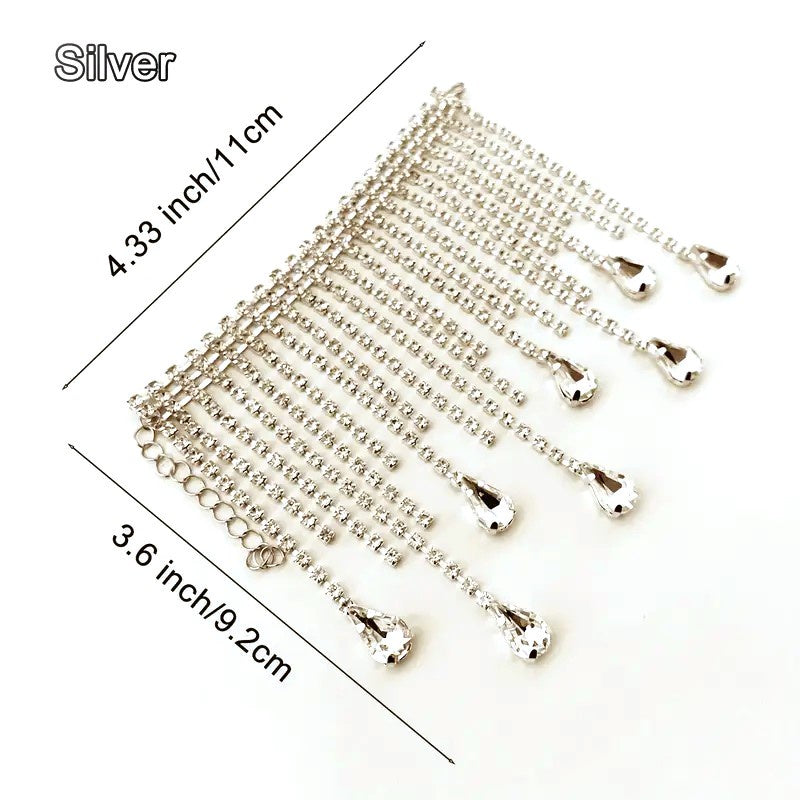 D0036 Crystal Champagne Bottle Necklace