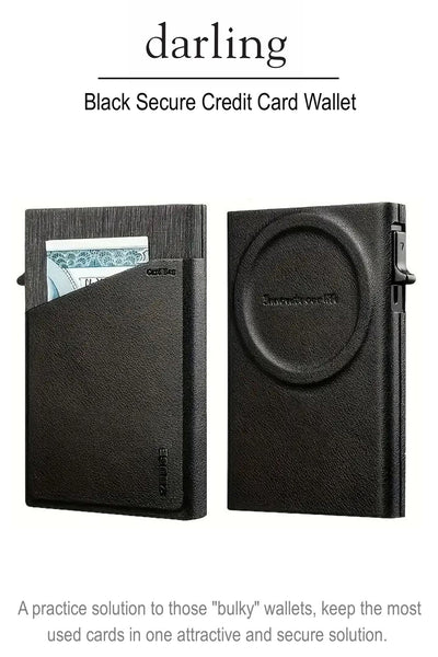 D0006 BLACK Secure Card Holder