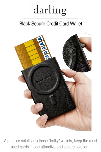 D0006 BLACK Secure Card Holder