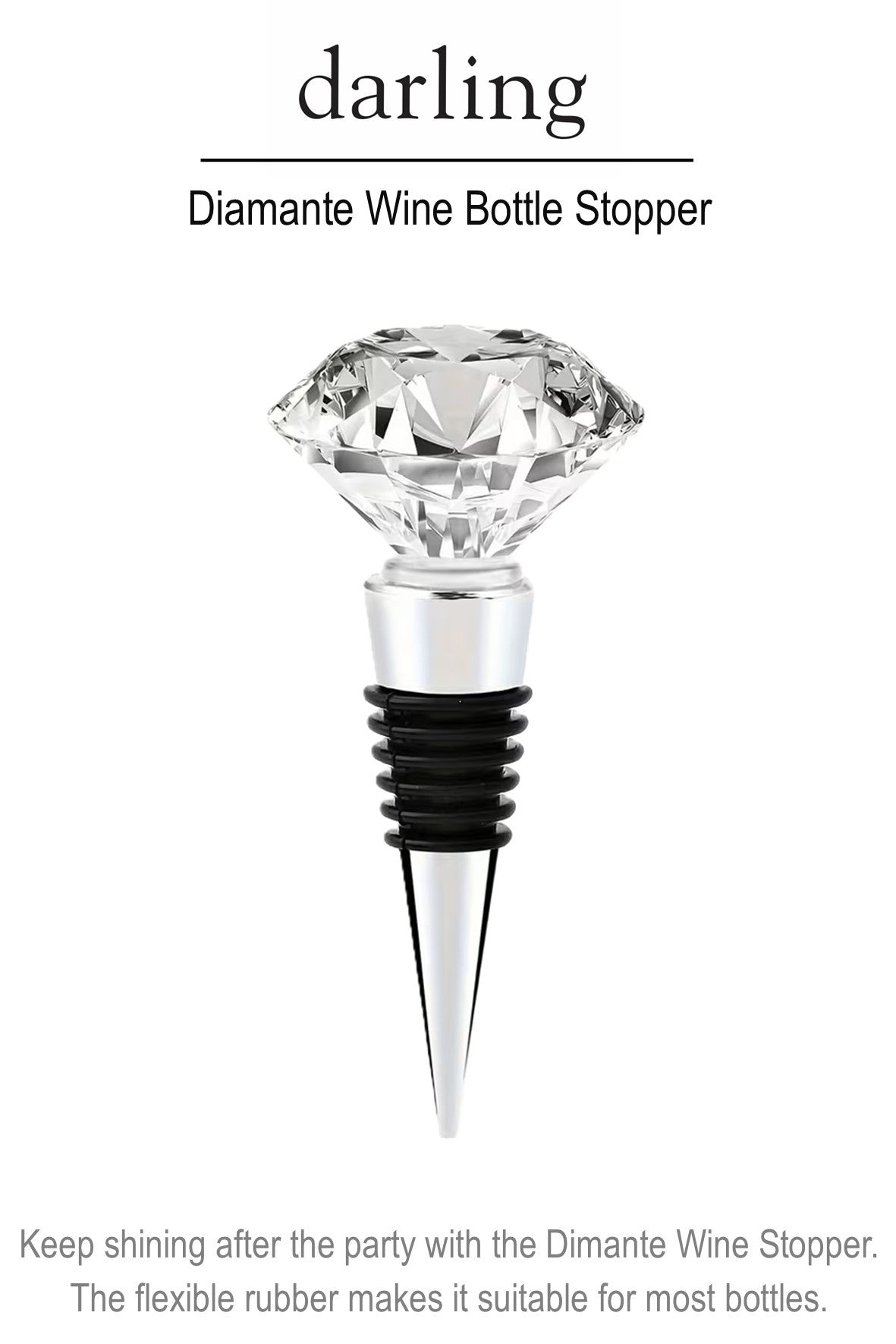 D0053 Diamond Wine Bottle Stopper