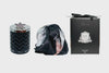 HCS02 - Cote Noire Crystal Flower Broach /  Candle & Scarf Gift Set