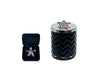 HCS02 - Cote Noire Crystal Flower Broach /  Candle & Scarf Gift Set