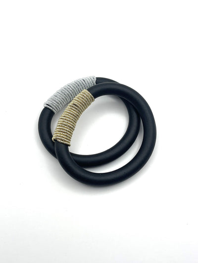 HG002 Textured Coil Rubber Bracelet