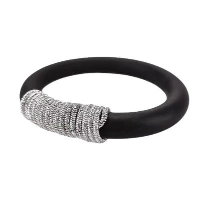 HG002 Textured Coil Rubber Bracelet