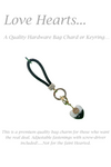 D0012 Diamante Heart Bag Charm or Keyring