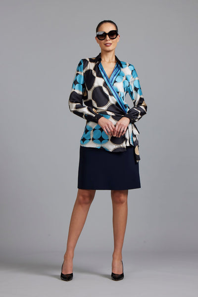 8707 A Line Knee Length Skirt