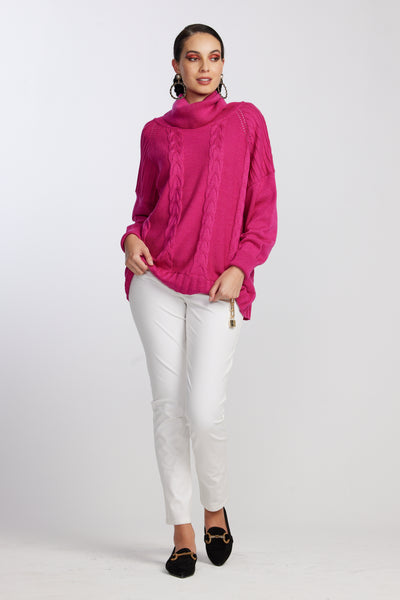 8811 Cable Knit Merino Sweater
