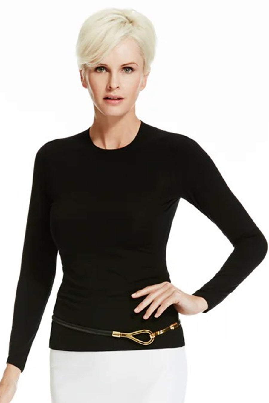 9404 Slim Fit Long Sleeve Merino Crew Neck Top