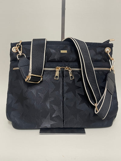 D0049 Cross Body Gold Zip Pocket Bag