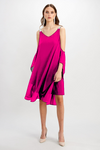 248001 Magenta Woven Dress