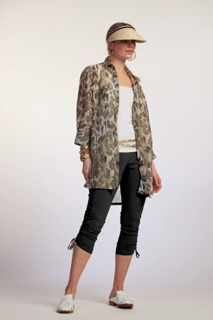 9040 Microjersey Drawcord Leggings