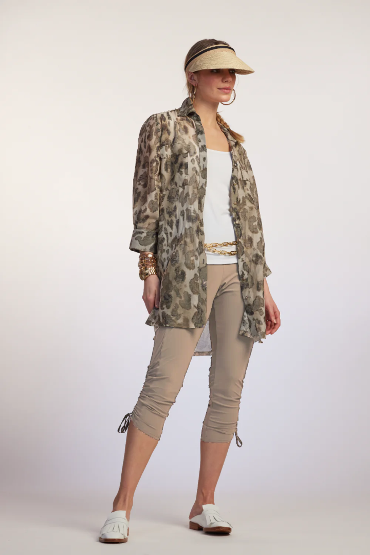 9040 Microjersey Drawcord Leggings