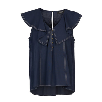 K5095 Ink Contrast Stitch Breeze Top