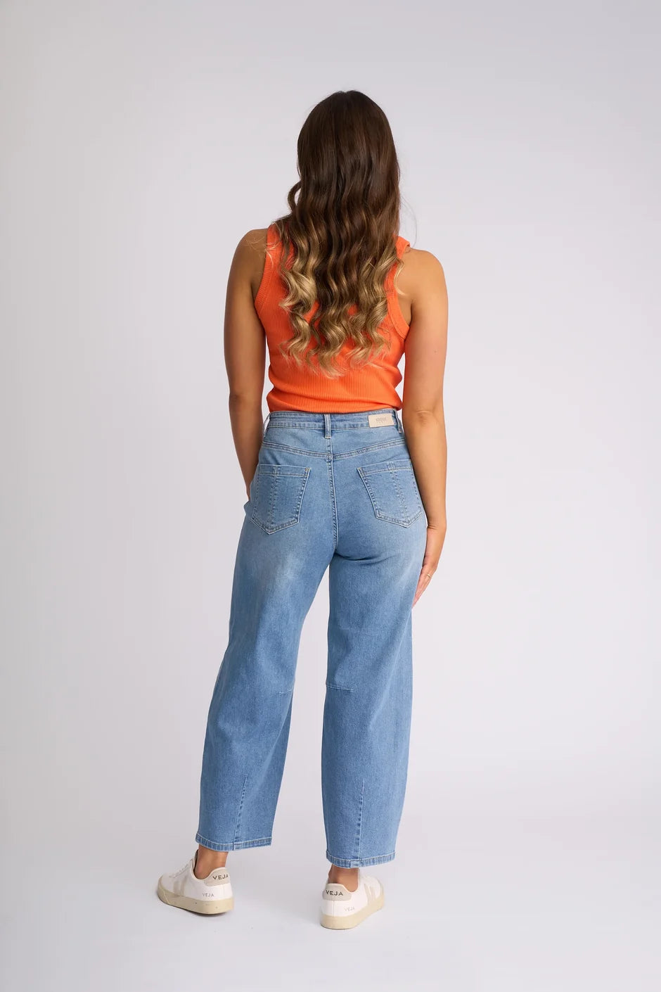 KN7123 Washer Barrel Ankle Jean